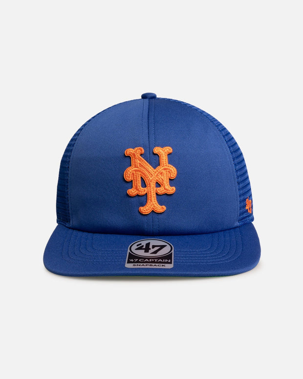 47 Brand New York Mets '47 Captain Trucker Snapback Blue - Scentleo