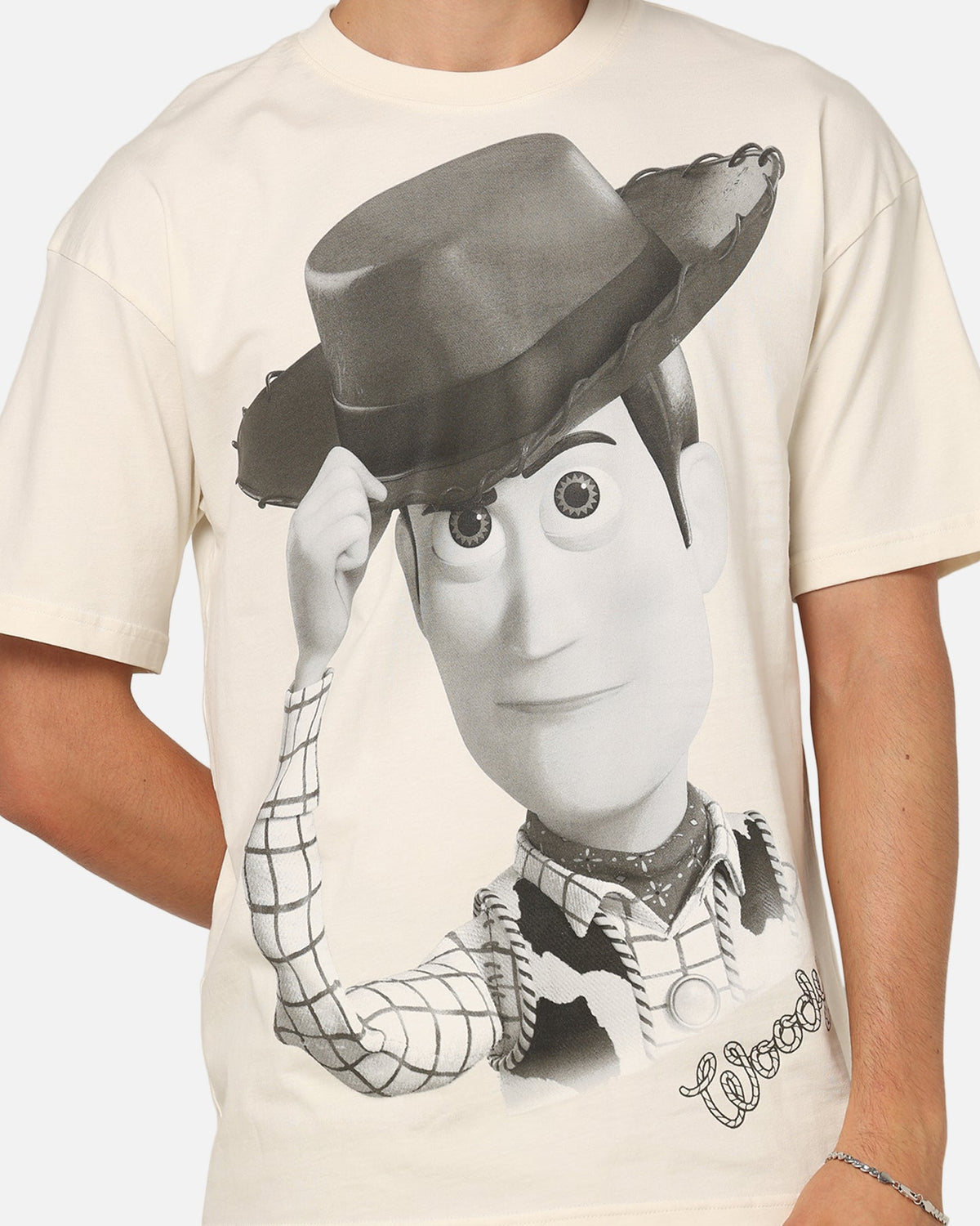 73Studio Disney Pixar Toy Story Woody And Bullseye T-Shirt Off White - Scentleo