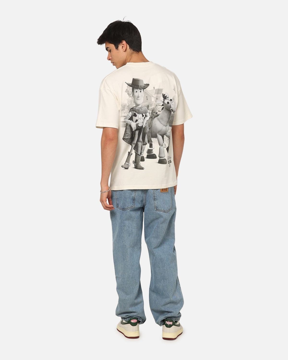 73Studio Disney Pixar Toy Story Woody And Bullseye T-Shirt Off White - Scentleo