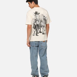 73Studio Disney Pixar Toy Story Woody And Bullseye T-Shirt Off White - Scentleo
