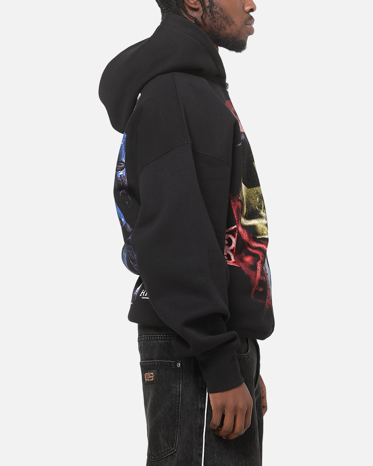 73Studio X Halo Xbox Red Vs Blue Split Hoodie Black - Scentleo