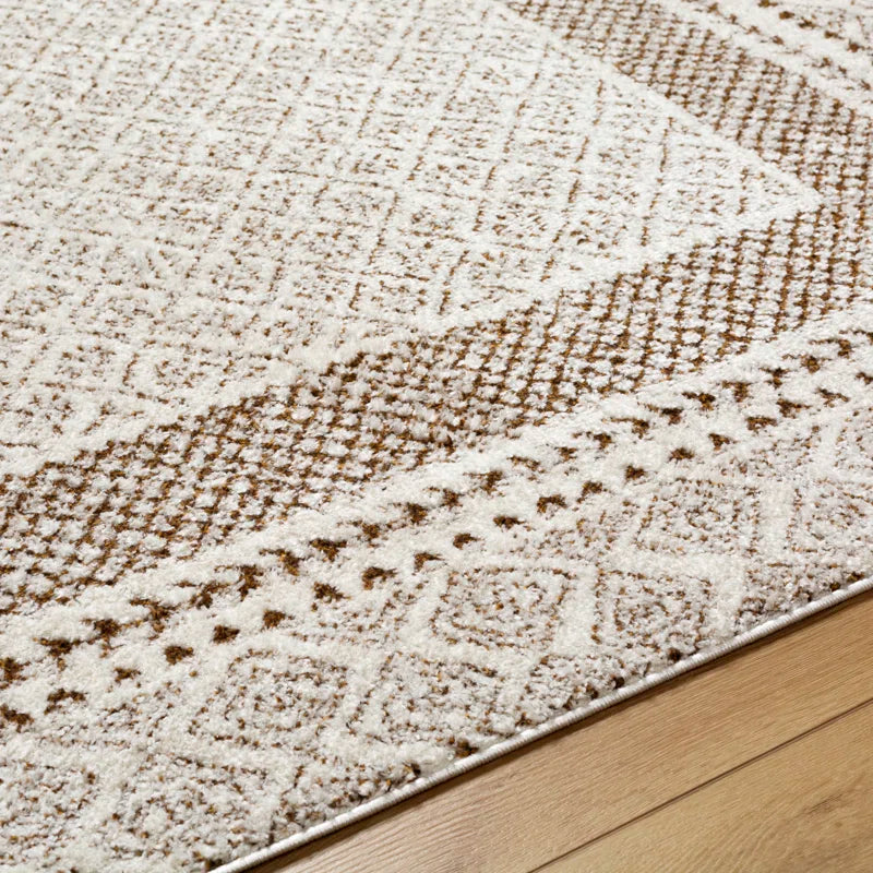 Calvo Machine Woven Oriental Brown Area Rug