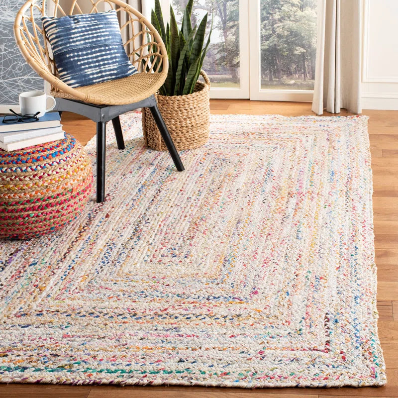 Hurst Hand Woven Cotton Abstract Rug