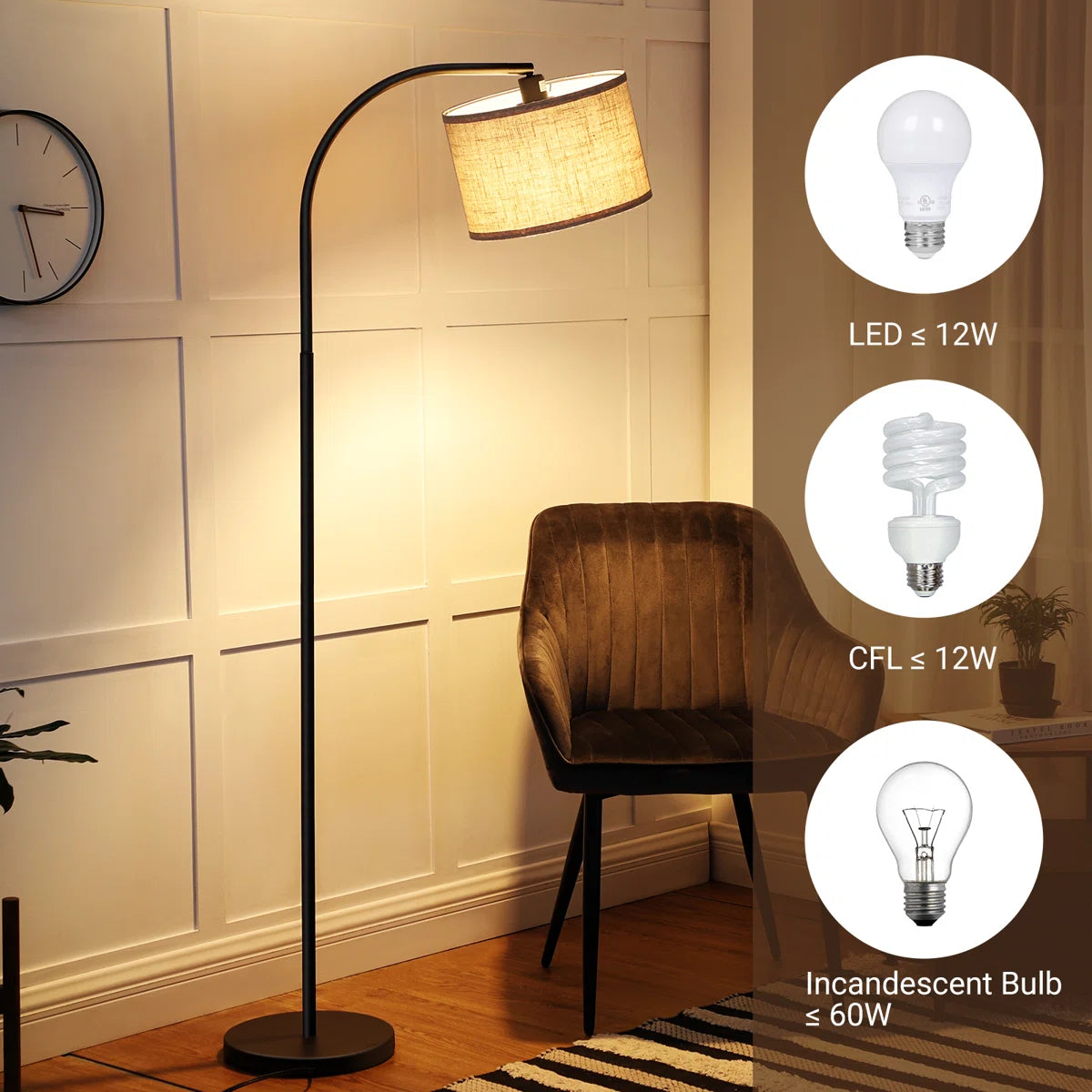 Kjeld Arched Floor Lamp
