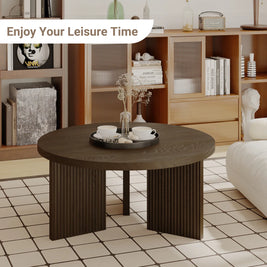 Mid-Century Modern Round Coffee Table