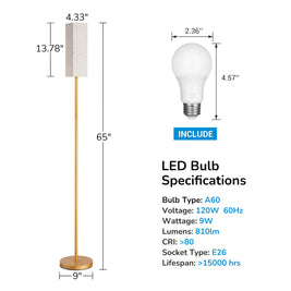 Osblek Traditional Floor Lamp with Remote Control