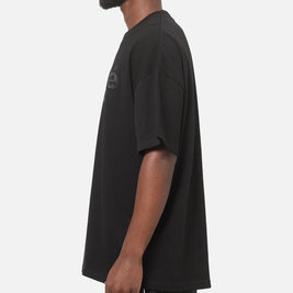 Carre Applique T-Shirt Solid Black - Scentleo