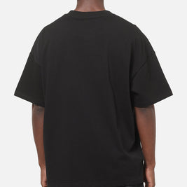 Carre Applique T-Shirt Solid Black - Scentleo