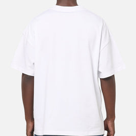 Carre Applique T-Shirt Solid White - Scentleo