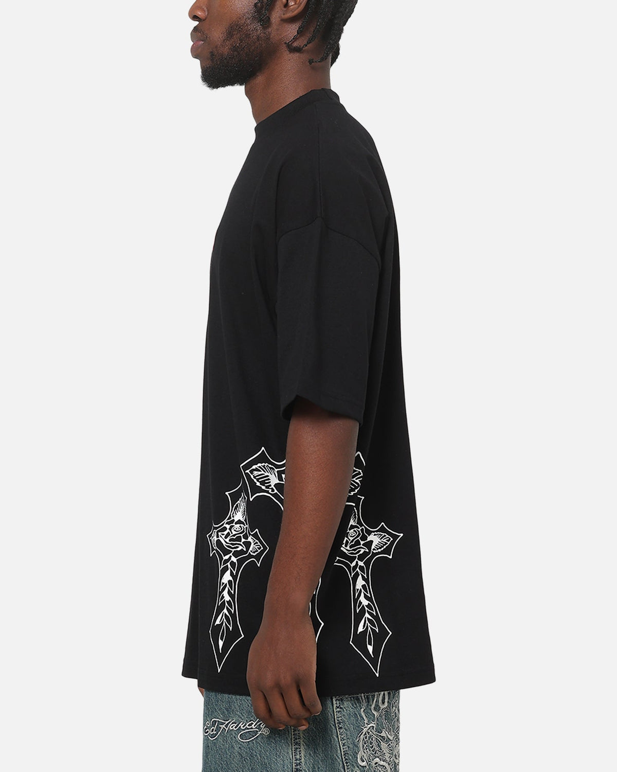 Ed Hardy Cross T-Shirt Black - Scentleo