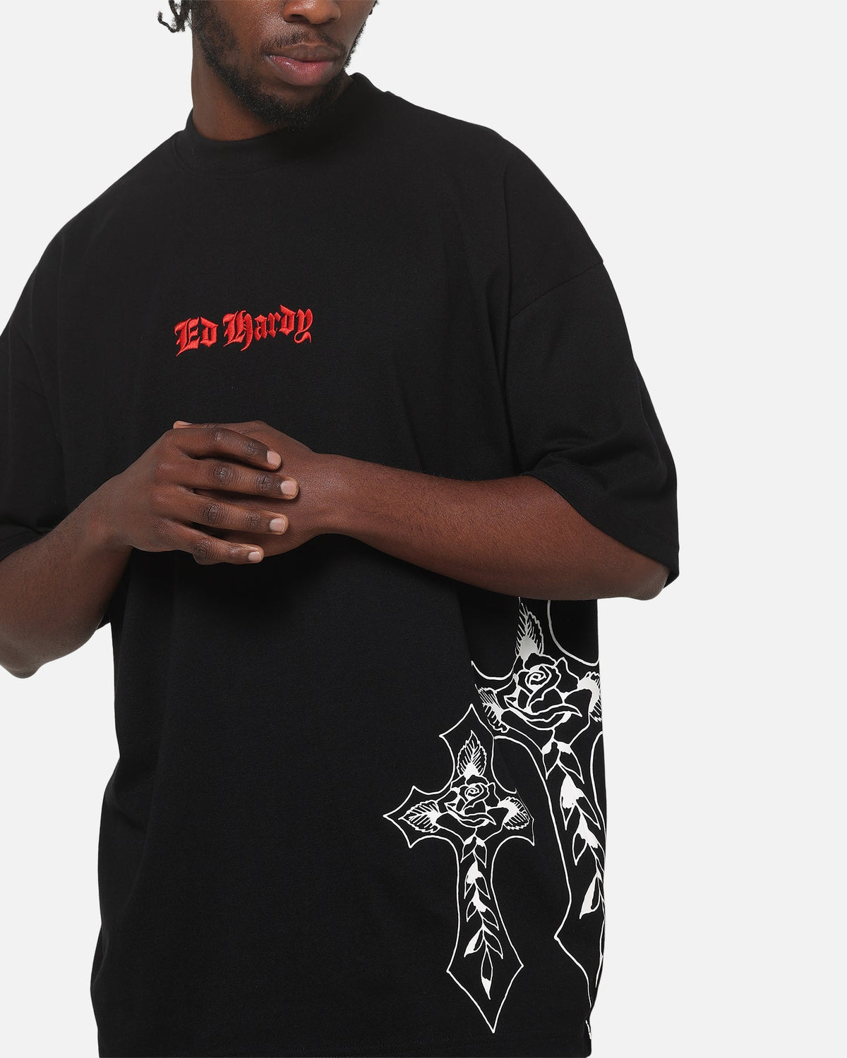 Ed Hardy Cross T-Shirt Black - Scentleo