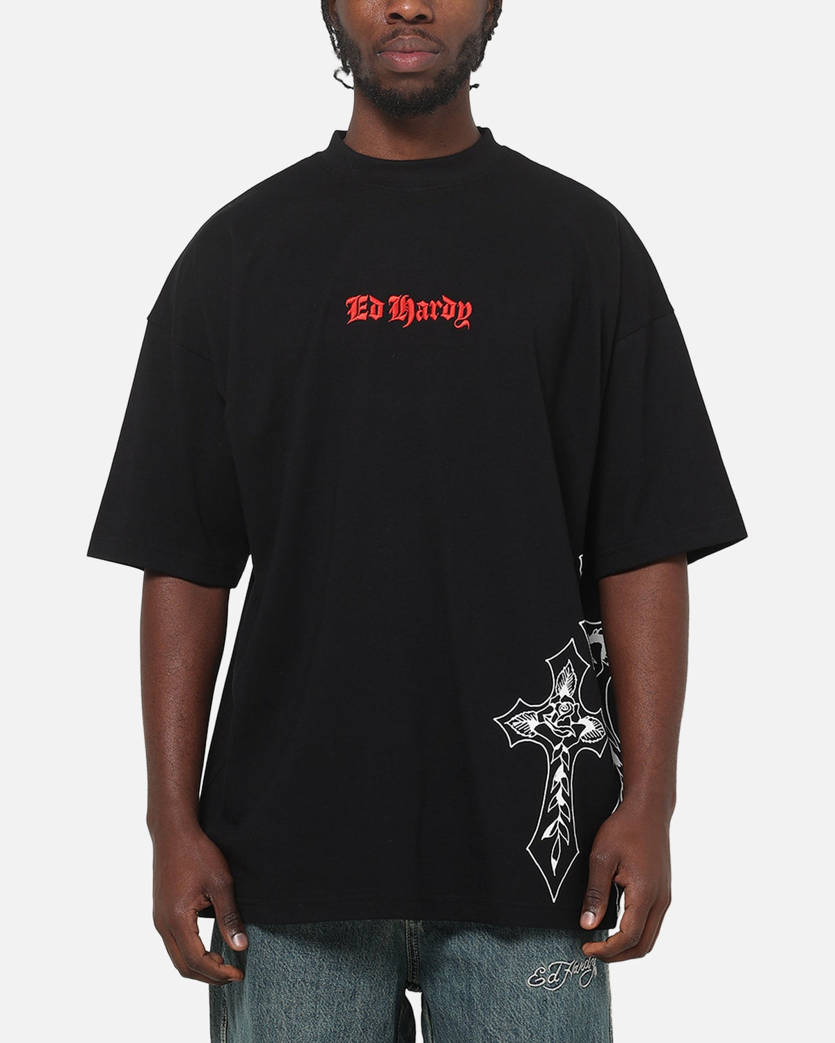 Ed Hardy Cross T-Shirt Black - Scentleo