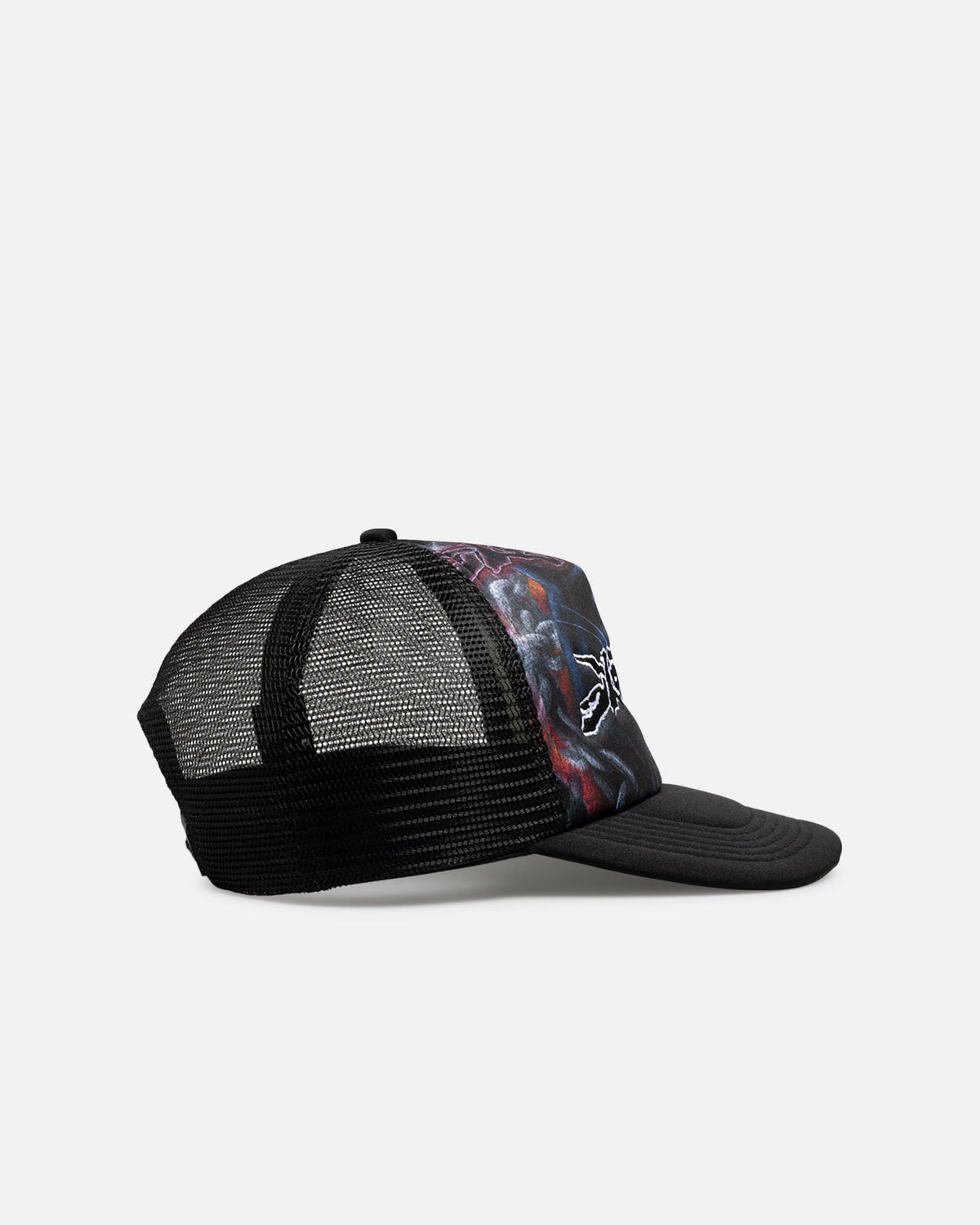 Loiter Airbrush Panther Trucker Snapback Cap Black - Scentleo