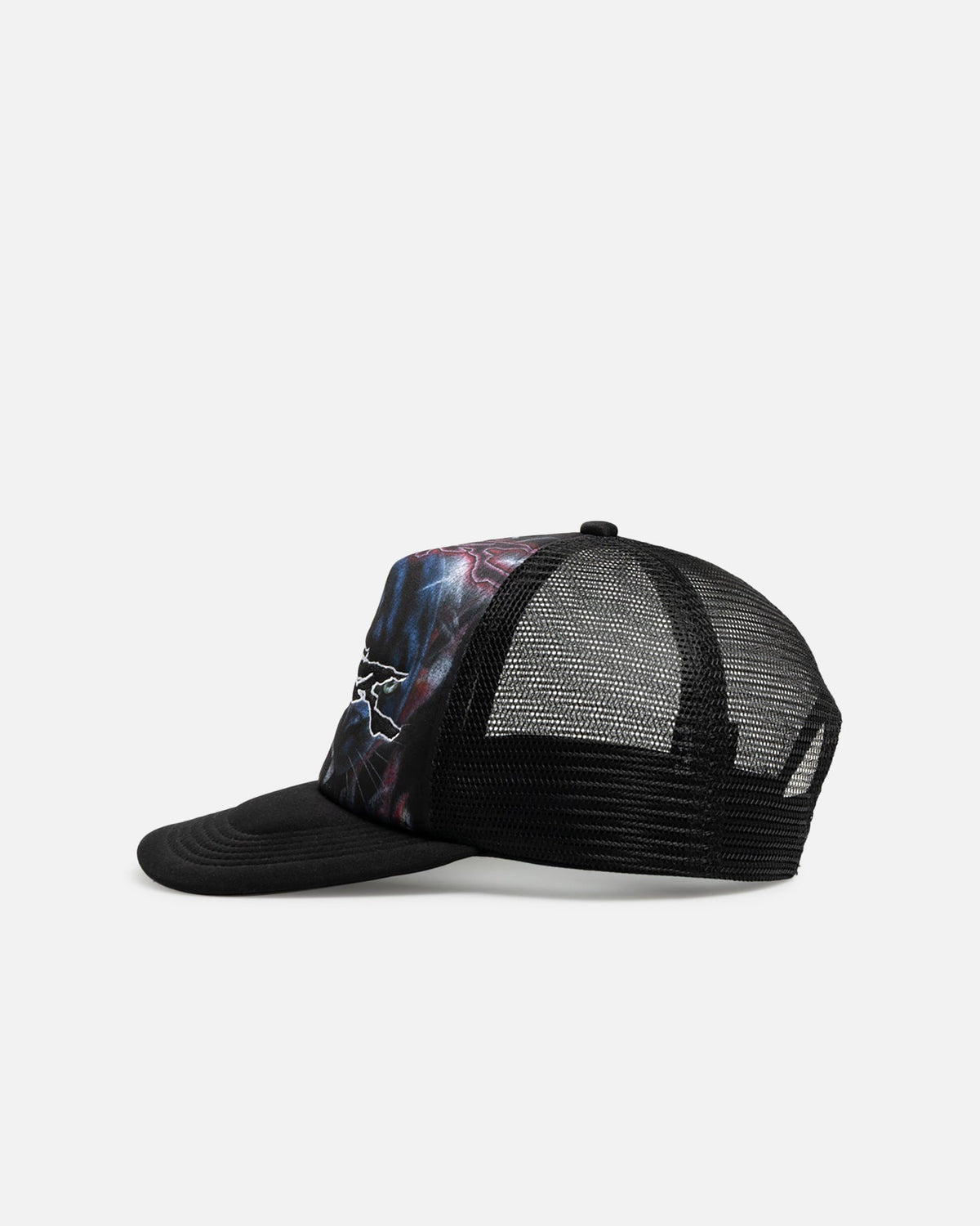 Loiter Airbrush Panther Trucker Snapback Cap Black - Scentleo