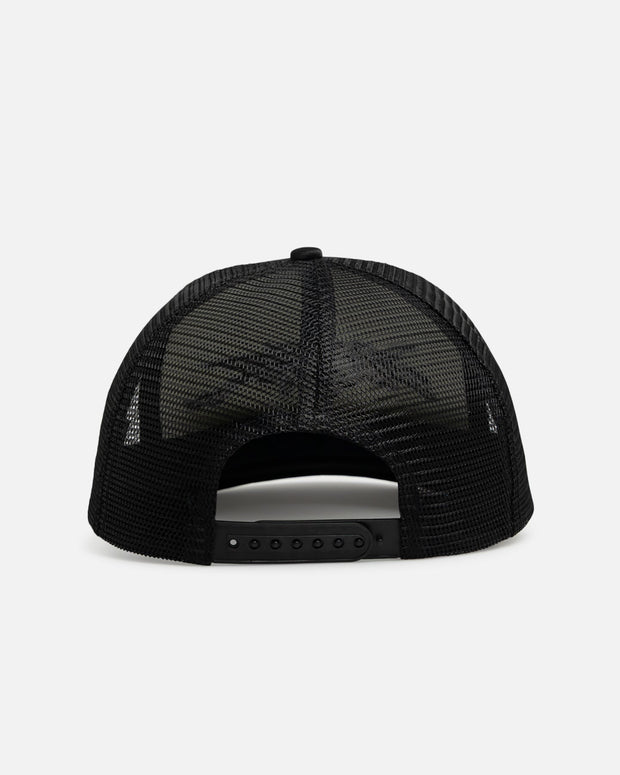 Loiter Airbrush Panther Trucker Snapback Cap Black - Scentleo