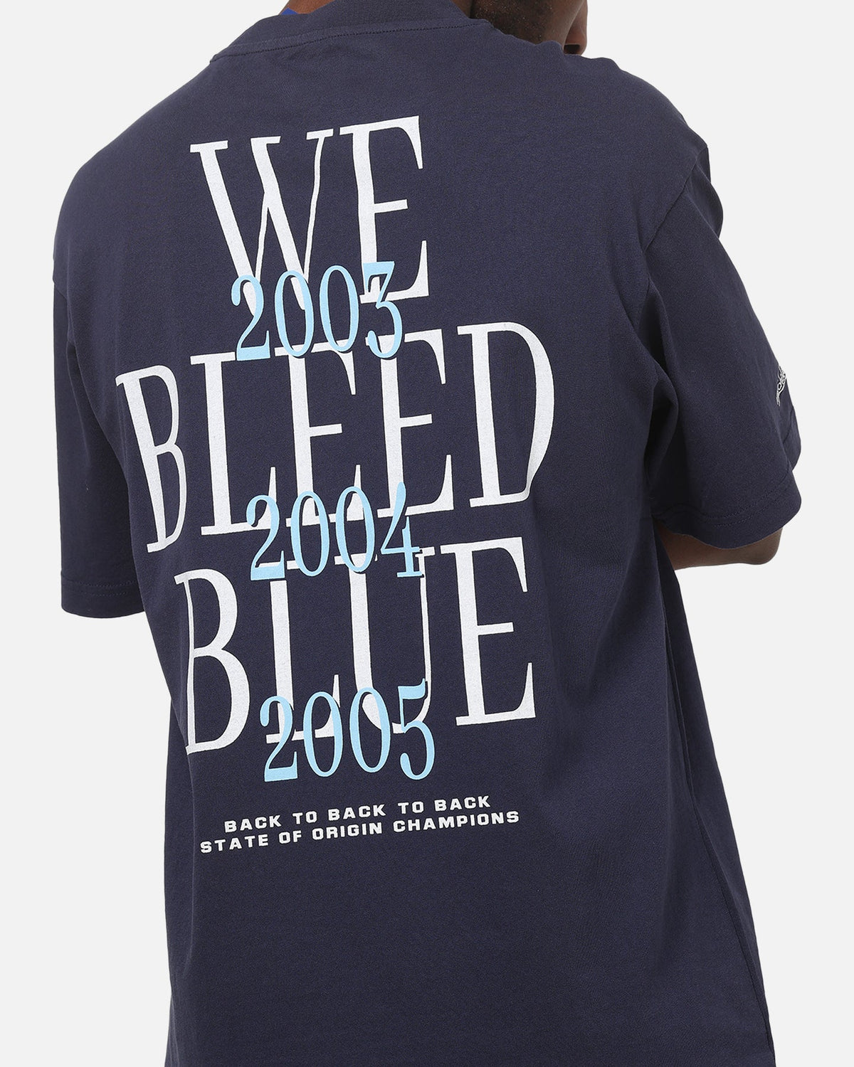 Mitchell & Ness New South Wales Blues We Bleed Blue T-Shirt Navy - Scentleo