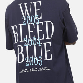 Mitchell & Ness New South Wales Blues We Bleed Blue T-Shirt Navy - Scentleo