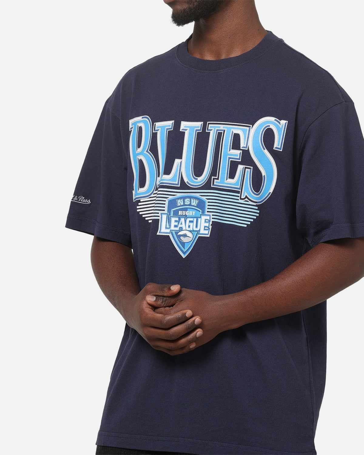 Mitchell & Ness New South Wales Blues We Bleed Blue T-Shirt Navy - Scentleo
