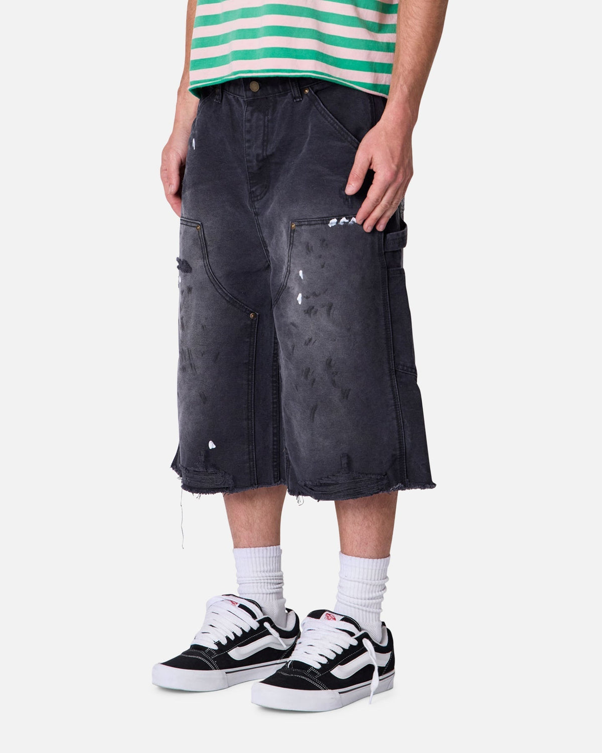 MNML Ultra Baggy Work Shorts Black - Scentleo