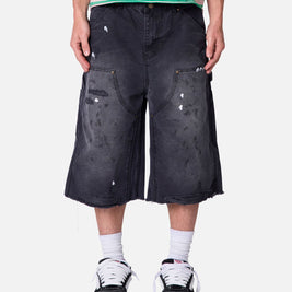 MNML Ultra Baggy Work Shorts Black - Scentleo