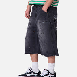 MNML Ultra Baggy Work Shorts Black - Scentleo