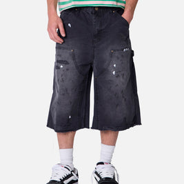 MNML Ultra Baggy Work Shorts Black - Scentleo