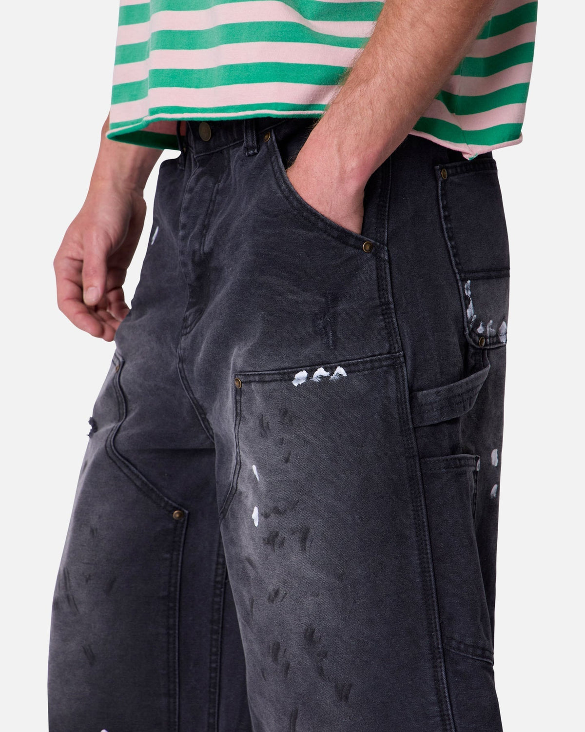 MNML Ultra Baggy Work Shorts Black - Scentleo