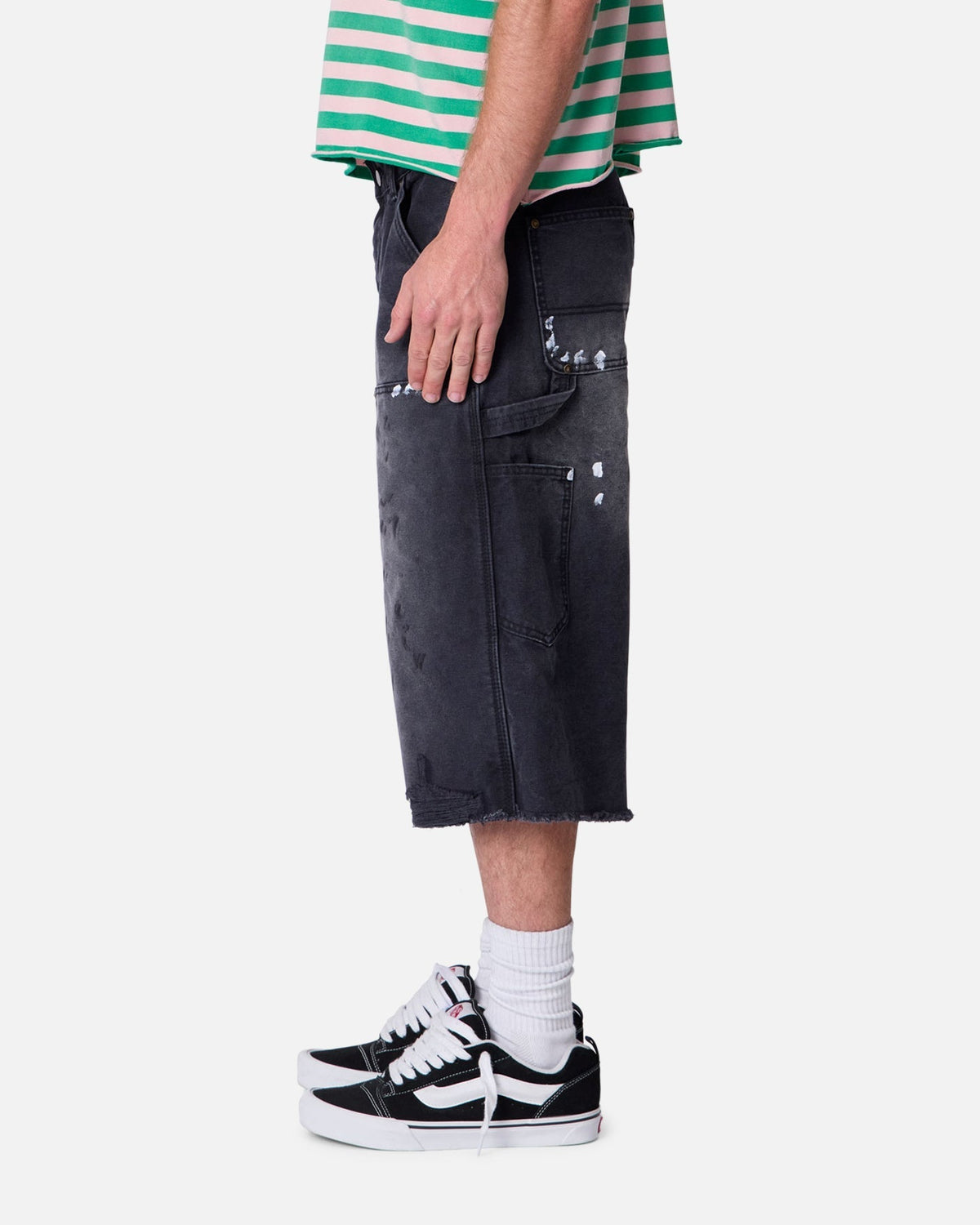 MNML Ultra Baggy Work Shorts Black - Scentleo