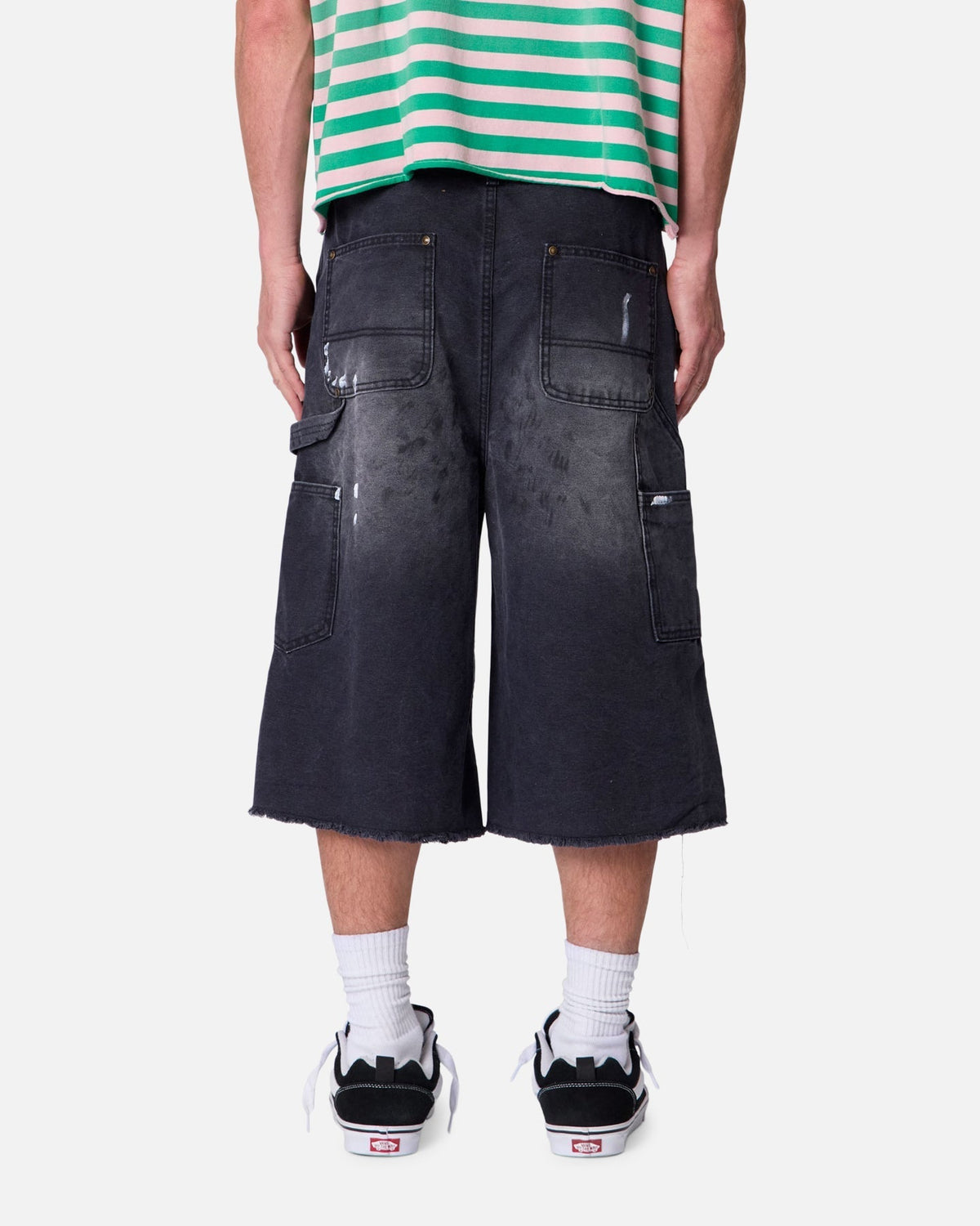 MNML Ultra Baggy Work Shorts Black - Scentleo