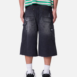 MNML Ultra Baggy Work Shorts Black - Scentleo