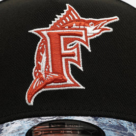 New Era Florida Marlins 'Earth Camo' 9FORTY A-Frame Snapback Black - Scentleo