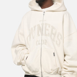 Represent Oweners Zip Through Hoodie Chalk - Scentleo