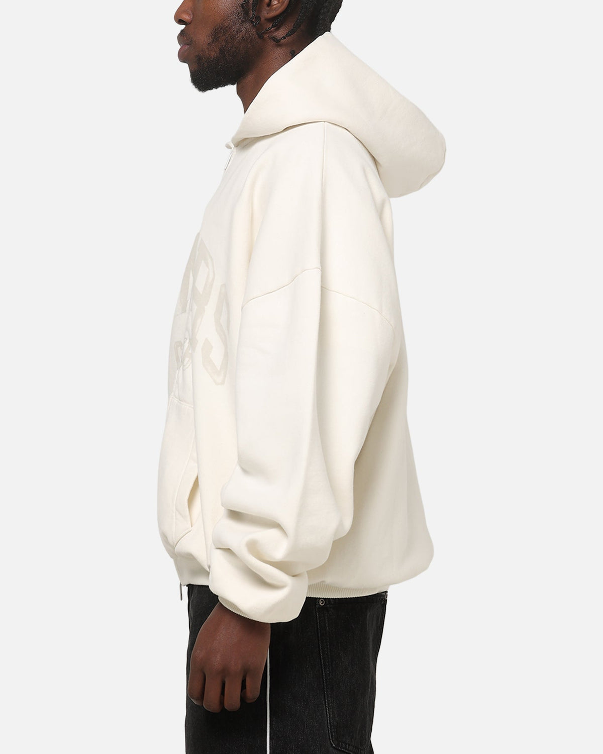 Represent Oweners Zip Through Hoodie Chalk - Scentleo