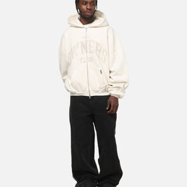 Represent Oweners Zip Through Hoodie Chalk - Scentleo