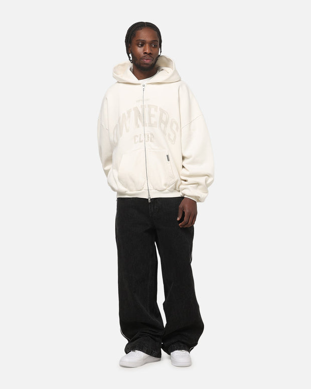 Represent Oweners Zip Through Hoodie Chalk - Scentleo