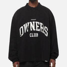 Represent Owners Rugby Top Jet Black - Scentleo