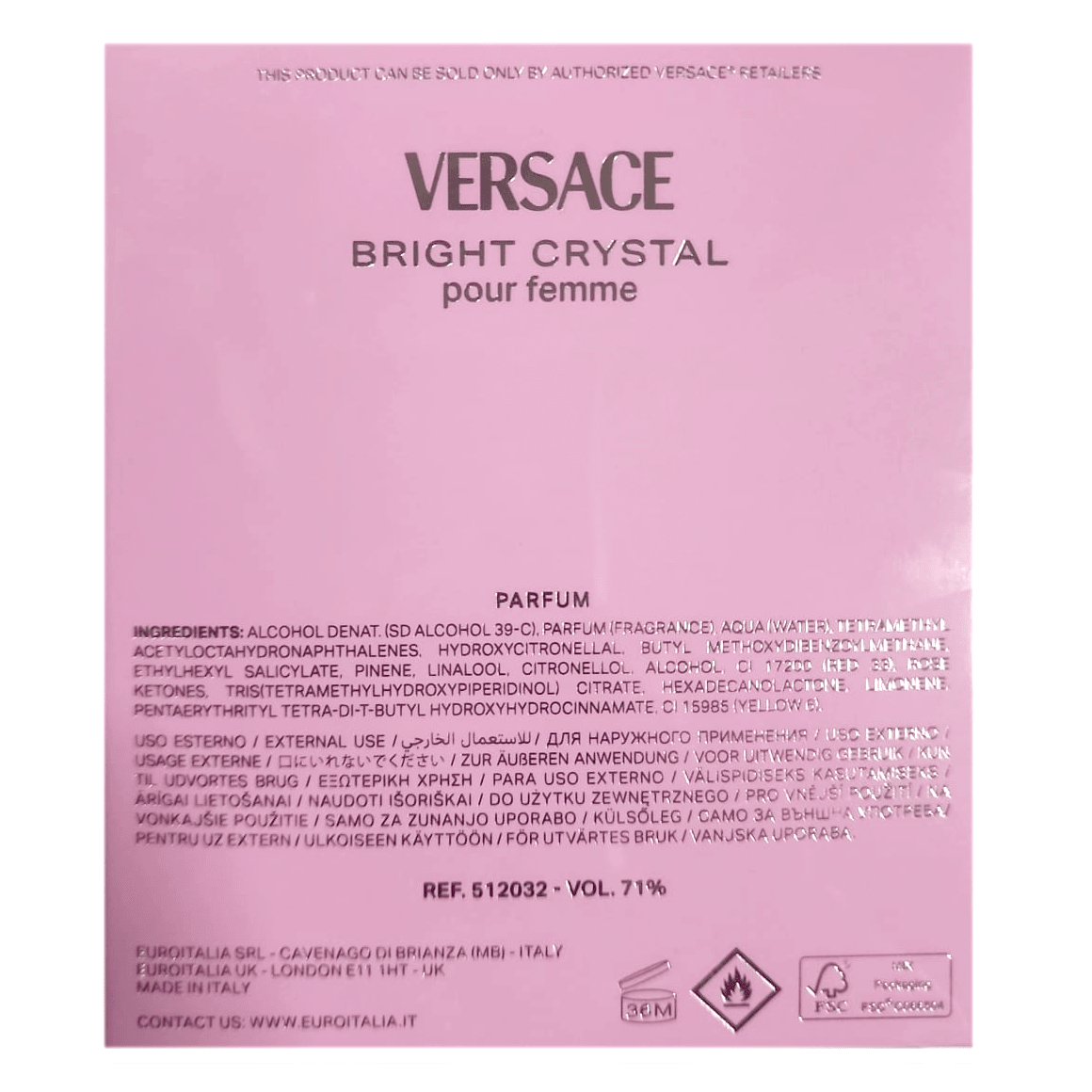 Versace Bright Crystal Parfum for Women - Scentleo