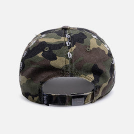 Von Dutch Cross Distressed Strapback Cap Camo - Scentleo