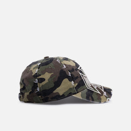 Von Dutch Cross Distressed Strapback Cap Camo - Scentleo