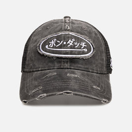 Von Dutch Japanese Script Trucker Strapback Black - Scentleo