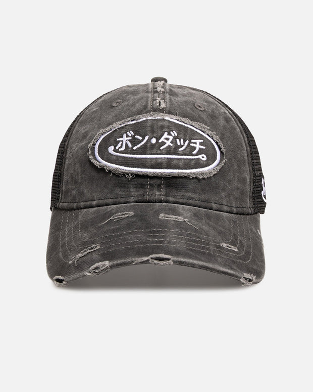Von Dutch Japanese Script Trucker Strapback Black - Scentleo