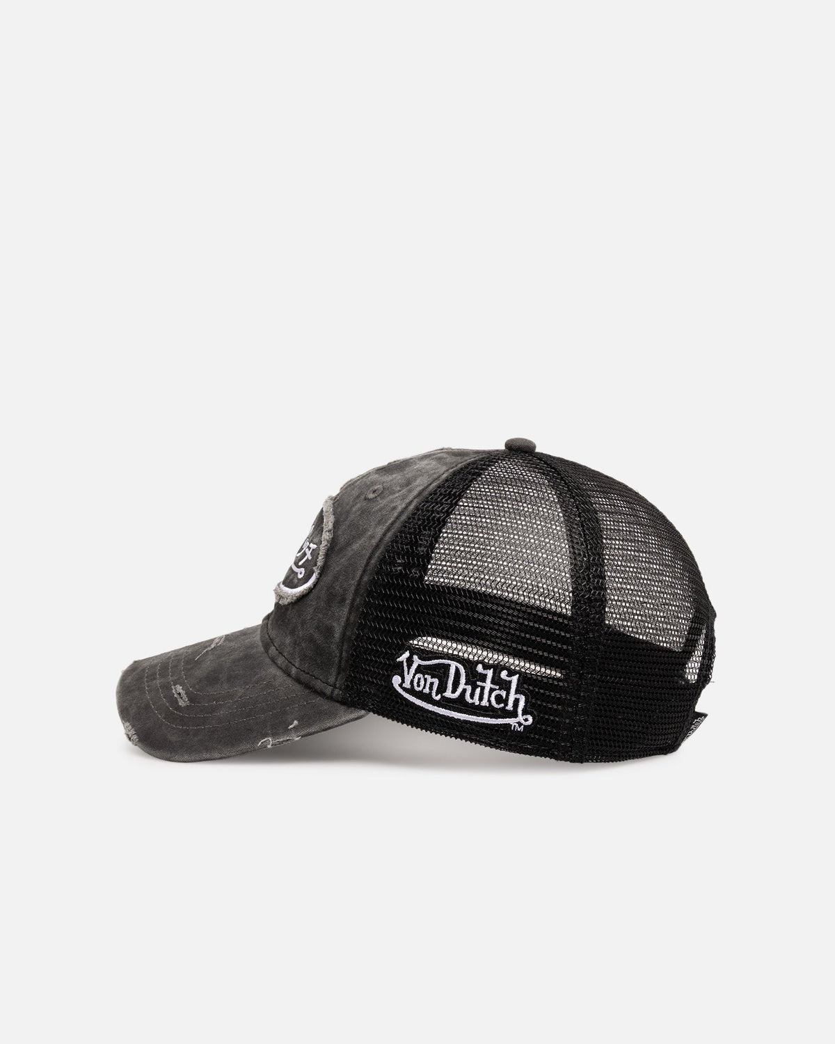 Von Dutch Japanese Script Trucker Strapback Black - Scentleo