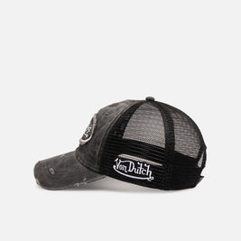 Von Dutch Japanese Script Trucker Strapback Black - Scentleo