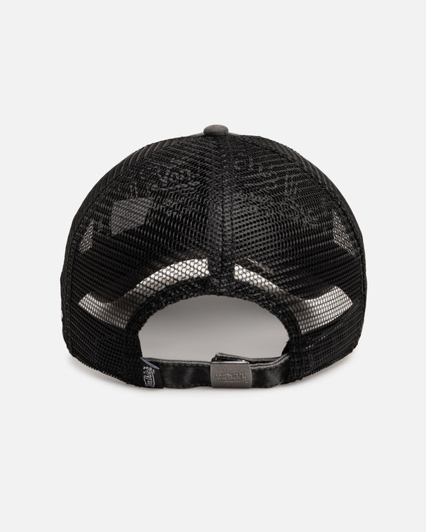 Von Dutch Japanese Script Trucker Strapback Black - Scentleo