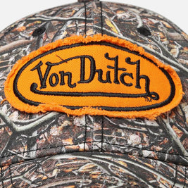 Von Dutch Woodcamo Dad Strapback Cap Camo/Orange - Scentleo