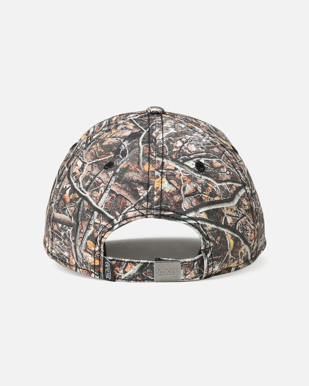 Von Dutch Woodcamo Dad Strapback Cap Camo/Orange - Scentleo